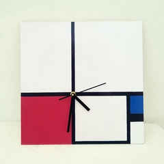 Relojes by 1920®objetos de diseño/ Modelo 372/ Composición de colores Composición nº I con rojo y azul, 1931 / PIET MONDRIANl - tienda online
