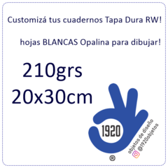40 Hojas tamaño 20x30 de Papel Opalina Blanco lisas 210grs para Cuadernos Tapa Dura Ring Wire (Apto Dibujo)
