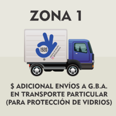 Costo Adicional para envíos a GBA en TRANSPORTE PARTICULAR (para proteger sus cuadros con vidrio) ZONA 1