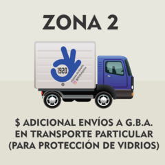 Costo Adicional para envíos a GBA en TRANSPORTE PARTICULAR (para proteger sus cuadros con vidrio) ZONA 2