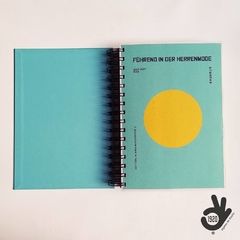 Agenda 2 días por página Bauhaus Tapa Dura Ring Wire/ MODELO 11/ YELLOW CIRCLE - comprar online