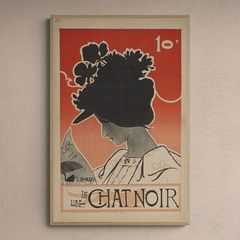 Cuadro en marco madera Kiri Box/ Modelo 202/ Affiche Le Chat Noir by Léonce Burret, 1882-1899. en internet