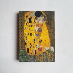 Agenda Diaria KLIMT Tapa Dura Ring Wire/ MODELO 156/ Der Kuss GUSTAV KLIMT (1908)