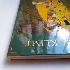 Agenda KLIMT 2 días por página/ Tapa Dura Ring Wire/ MODELO 223/ Der Kuss 2 (Póster Verde), GUSTAV KLIMT (1908) - 1920®objetos de diseño 