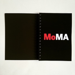 Agenda Diaria Tapa Dura Ring Wire/ Modelo 236/ MoMA BLACK ⬛⬜ - tienda online