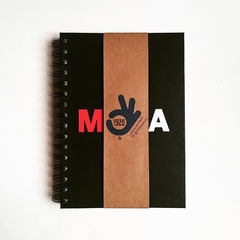 Agenda Diaria Tapa Dura Ring Wire/ Modelo 236/ MoMA BLACK ⬛⬜ - comprar online