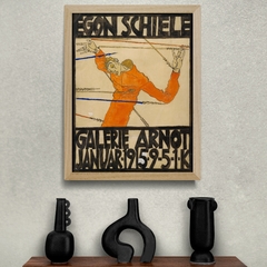 Cuadro en marco madera Kiri Box/ Modelo 297/ Póster Exhibición Galerie Arnot (1915) by EGON SCHIELE