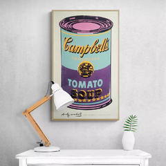 Cuadro en marco madera Kiri Box/ Modelo 354/ Campbell's Soup Can (Green & Purple ) (1965)