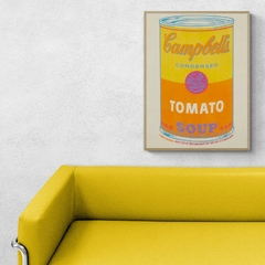 Cuadro en marco madera Kiri Box/ Modelo 470/ Campbell's Soup Can , 1966 (Yellow & Orange) by Andy WARHOL