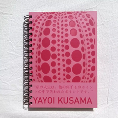 CUADERNO TAPA DURA RING WIRE/ Modelo 526/ Red & Pink Pumpkin by Yayoi Kusama.