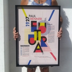 Cuadro en marco madera Kiri Box/Modelo 344/ FUTURA (1 9 2 7) PAUL RENNER inspired by BAUHAUS