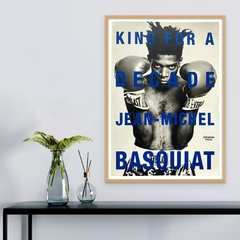 Cuadro en marco madera Kiri Box/ Modelo 639/ Portada del Libro "King for a Decade" BASQUIAT