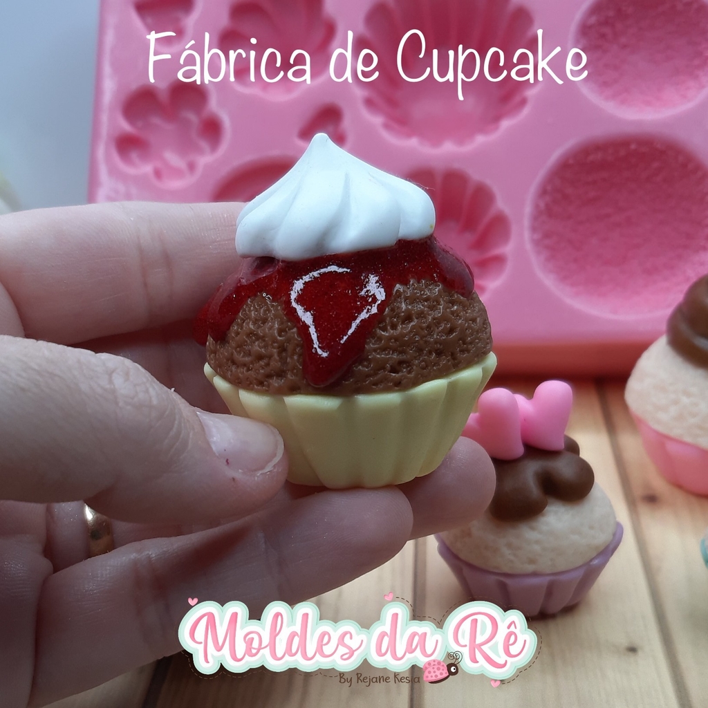 Molde Fábrica de Cupcake - Comprar em Moldes da Rê