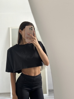 Remera crop lycra