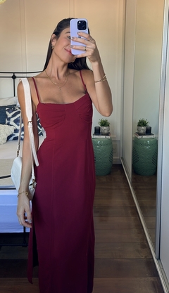 Vestido Maitê - Vermelho Cherry na internet