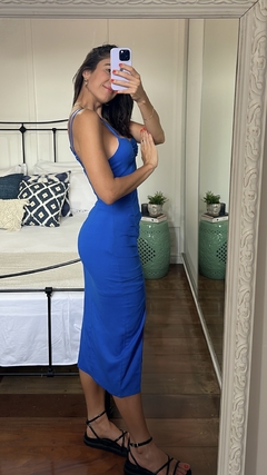 Vestido Midi Kaira - Azul Royal na internet