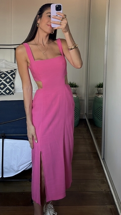 Vestido Midi Kaile - Rosa