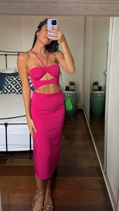 Vestido Midi Kalina - Rosa