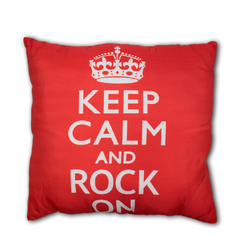 Almofada Keep Calm and Rock On 40x40 cm - comprar online