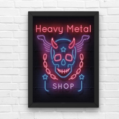 PLACA HEAVY METAL SHOP - comprar online