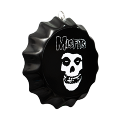 PLACA TAMPINHA DE GARRAFA DECORATIVA MISFITS 17 cm