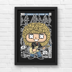 PLACA DEF LEPPARD ILUSTRAÇÃO - comprar online