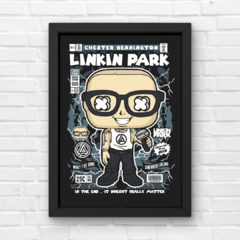 PLACA LINKIN PARK ILUSTRAÇÃO - comprar online