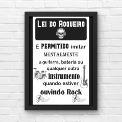 PLACA LEI DO ROQUEIRO - comprar online