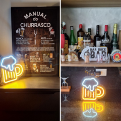 Placa Neon Led de Mesa Cerveja - comprar online