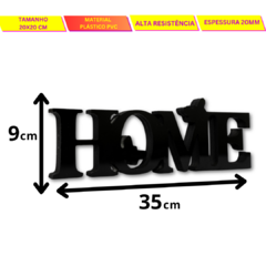 Palavra Decorativa de Mesa Home Plástico Pvc 35x9 cm - comprar online