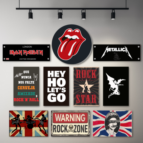 PLACA LEI DO ROQUEIRO - Comprar em Rock Decor V