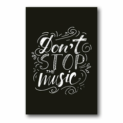 PLACA DON«T STOP THE MUSIC