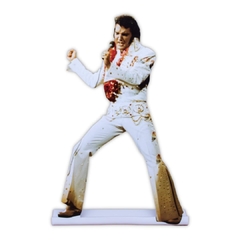 Boneco display de mesa decorativo Elvis Presley 24x15 cm