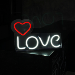 Placa Neon Led de Mesa Love