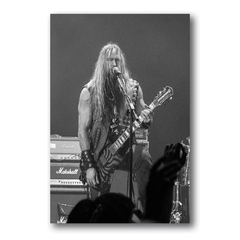 PLACA ZAKK WYLDE PRETO E BRANCO