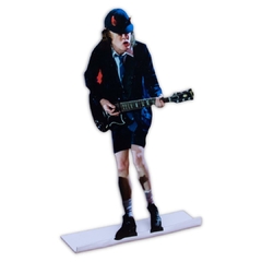 Boneco display de mesa decorativo Angus Young AC/DC 24x15 cm - comprar online