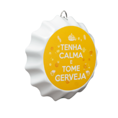 PLACA TAMPINHA DE GARRAFA DECORATIVA TOME CERVEJA 17 cm