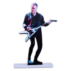 Boneco display de mesa decorativo James He Metallica 24x15 cm