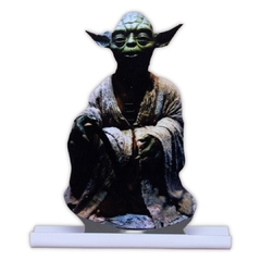 Boneco display de mesa decorativo Yoda 24x15 cm