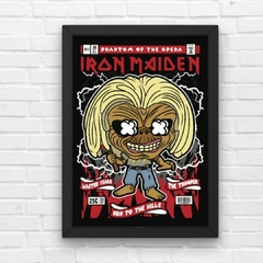 PLACA IRON MAIDEN ILUSTRAÇÃO - comprar online