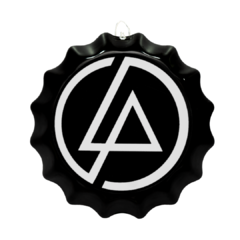 PLACA TAMPINHA DE GARRAFA DECORATIVA LINKIN PARK 17 cm - comprar online