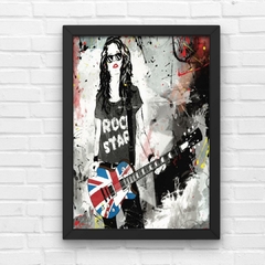 PLACA ROCK STAR GIRL - comprar online