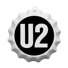 PLACA TAMPINHA DE GARRAFA DECORATIVA U2 17 cm - comprar online