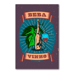 PLACA BEBA VINHO