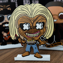 Boneco display de mesa Funko Eddie Iron Maiden 10x15 cm