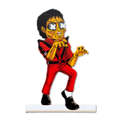 Boneco display de mesa Funko Michael Jackson 10x15 cm na internet