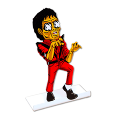 Boneco display de mesa Funko Michael Jackson 10x15 cm
