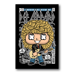 PLACA DEF LEPPARD ILUSTRAÇÃO