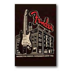 PLACA GUITARRA FENDER SINCE 1946