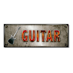 PLACA GUITARRA 40x15 cm